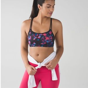 Lululemon Make a Move Sports Bra in Dandy Digie Multi Black Print